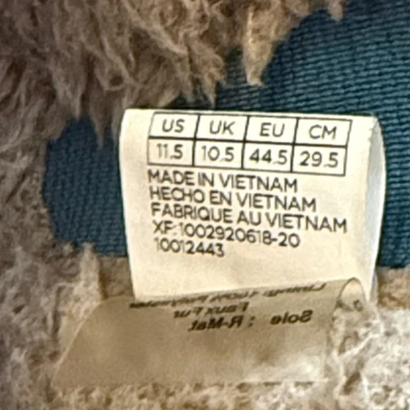 Tom’s faux fur lined slippers 11.5 men - Picture 6 of 7